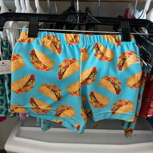 Taco print stretch summer short